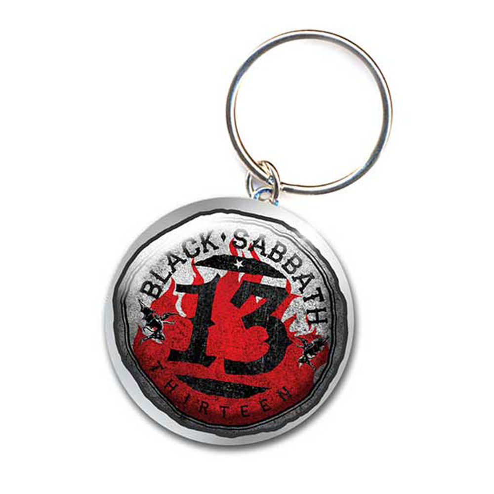 Black Sabbath - 13 Flame Circle Sleutelhanger - Multicolours